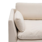 2-Seater Sofa Beige 194 x 100 x 94 cm-5