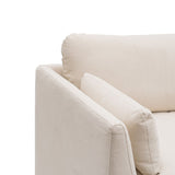 3-Seater Sofa Beige Viscose 224 x 100 x 94 cm-8