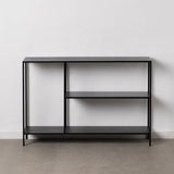 TV furniture 120,5 x 30 x 81,3 cm Black Steel-0