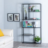 Shelves 90 x 30 x 188 cm Black Steel-6