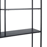 Shelves 90 x 30 x 188 cm Black Steel-4