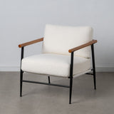 Armchair White Black 70 x 76 x 81 cm-9