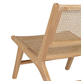 Armchair Natural Wood Rattan 60,5 x 73,5 x 72,5 cm-3