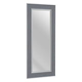 Wall mirror 56 x 2 x 126 cm Grey Wood White-4