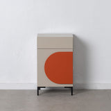 Nightstand NECTO Orange Taupe Iron MDF Wood 40 x 31,2 x 66,2 cm-9