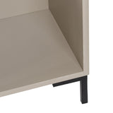 Nightstand NECTO Orange Taupe Iron MDF Wood 40 x 31,2 x 66,2 cm-1