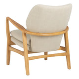 Armchair 67 x 73 x 84 cm Synthetic Fabric Beige Wood-8