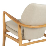 Armchair 67 x 73 x 84 cm Synthetic Fabric Beige Wood-3