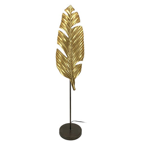 Floor Lamp 34,5 x 34,5 x 138,5 cm Black Golden Metal-0