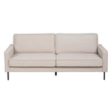 3-Seater Sofa Beige 213 x 87 x 90 cm Metal-7