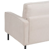 3-Seater Sofa Beige 213 x 87 x 90 cm Metal-2