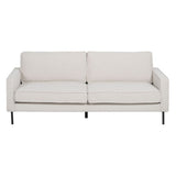 3-Seater Sofa 213 x 87 x 90 cm White Metal-7