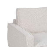 3-Seater Sofa 213 x 87 x 90 cm White Metal-5