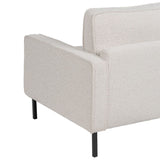 3-Seater Sofa 213 x 87 x 90 cm White Metal-2