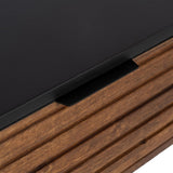 Console ABNER Brown Black Metal Iron Mango wood 110 x 40 x 76 cm-4