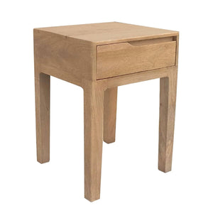 Side table STRAIGHT LINE Natural Mango wood 40 x 40 x 65 cm-0