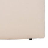 Headboard 165 x 8 x 125 cm Synthetic Fabric Cream-1