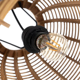 Ceiling Light Natural Bamboo 220-240 V 41 x 41 x 33 cm (2 Units)-1