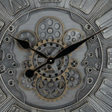 Wall Clock Grey Crystal Iron 69,5 x 9 x 69,5 cm (3 Units)-6