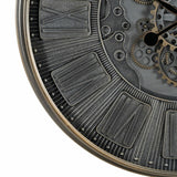 Wall Clock Grey Crystal Iron 69,5 x 9 x 69,5 cm (3 Units)-5