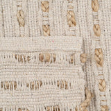 Carpet White Natural 70 % cotton 30 % Jute 160 x 230 cm-1