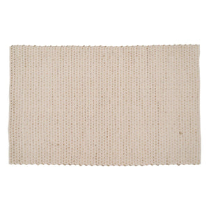 Carpet White Natural 70 % cotton 30 % Jute 200 x 290 cm-0