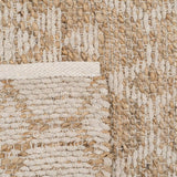 Carpet White Natural 60 % Cotton Jute 160 x 230 cm-1