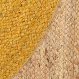 Carpet Yellow Natural 160 x 230 cm Jute-3