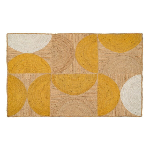 Carpet Yellow Natural Jute 200 x 290 cm-0