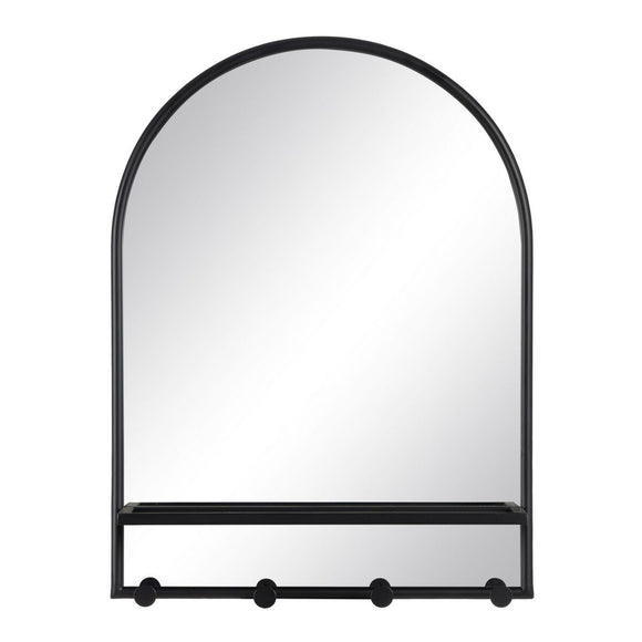 Wall mirror Black Crystal Iron 60 x 17 x 80,5 cm-0