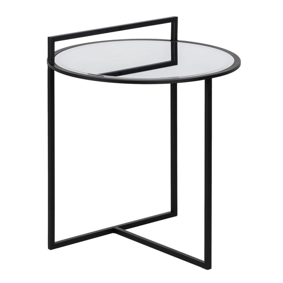 Small Side Table Black Iron Mirror 59 x 59 x 67,5 cm-0