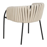 Chair White Black 60 x 49 x 70 cm-6