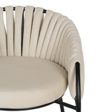 Chair White Black 60 x 49 x 70 cm-5