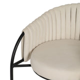 Chair White Black 60 x 49 x 70 cm-4