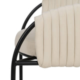 Chair White Black 60 x 49 x 70 cm-2