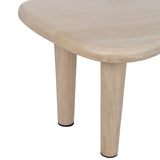 Centre Table White Mango wood 67 x 50 x 38 cm-5