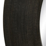 Wall mirror Dark brown Crystal Mango wood MDF Wood Vertical Circular 122 x 3,8 x 122 cm-4