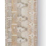 Wall mirror White Natural Crystal Mango wood MDF Wood Vertical 71,1 x 5,1 x 101,6 cm-4