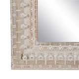 Wall mirror White Natural Crystal Mango wood MDF Wood Vertical 71,1 x 5,1 x 101,6 cm-3