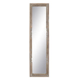 Dressing Mirror White Natural Crystal Mango wood MDF Wood Vertical 48,26 x 7 x 183 cm-7