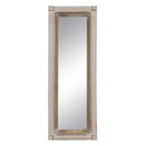Wall mirror White Natural Crystal Mango wood MDF Wood Vertical 106,6 x 12,7 x 38 cm-7