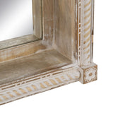 Wall mirror White Natural Crystal Mango wood MDF Wood Vertical 106,6 x 12,7 x 38 cm-5