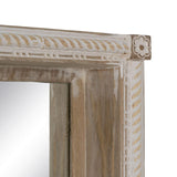 Wall mirror White Natural Crystal Mango wood MDF Wood Vertical 106,6 x 12,7 x 38 cm-3