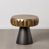 Small Side Table Black Golden Iron 63 x 63 x 62 cm-6