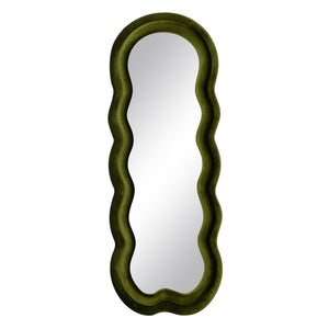 Wall mirror Green Franela Wood Crystal Vertical 60 x 4 x 160 cm-0