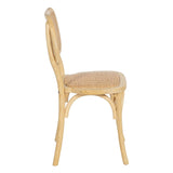 Dining Chair Natural Rattan Elm wood 45 x 41 x 88 cm-7