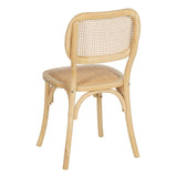 Dining Chair Natural Rattan Elm wood 45 x 41 x 88 cm-6