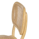 Dining Chair Natural Rattan Elm wood 45 x 41 x 88 cm-3