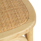 Dining Chair Natural Rattan Elm wood 45 x 41 x 88 cm-1