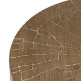 Centre Table Black Natural Iron MDF Wood 80 x 80 x 38,5 cm-6